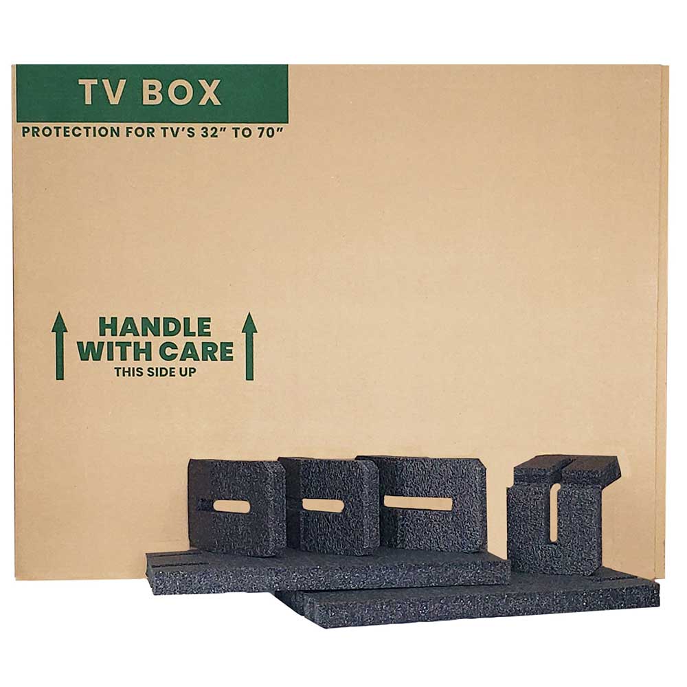 TV box kit with foam inserts